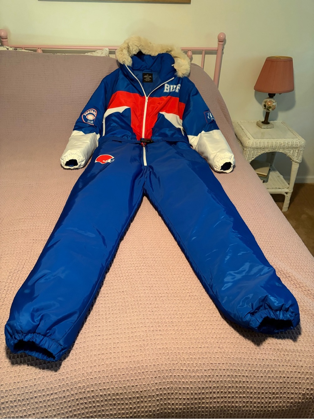 Women’s Buffalo Blue, Red & White Insulated Snowsuit